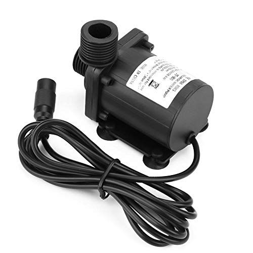DC Water Pump, Mini DC Brushless Low Noise Boost Water Pump 12V -40℃~100℃ Mini DC Water Pump Brushless Water Pump