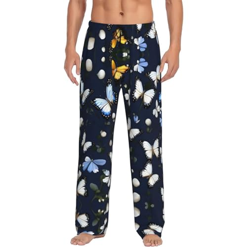 Pantalon de pyjama homme XXL noir fin de la sensation d'engoncé pour hommes grands