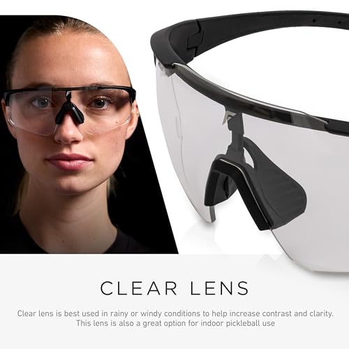 Image of Franklin Sports Pickleball Sunglasses - Sport Glasses with (5) Lenses Included - Indoor + Outdoor Goggles - Eyewear Kit