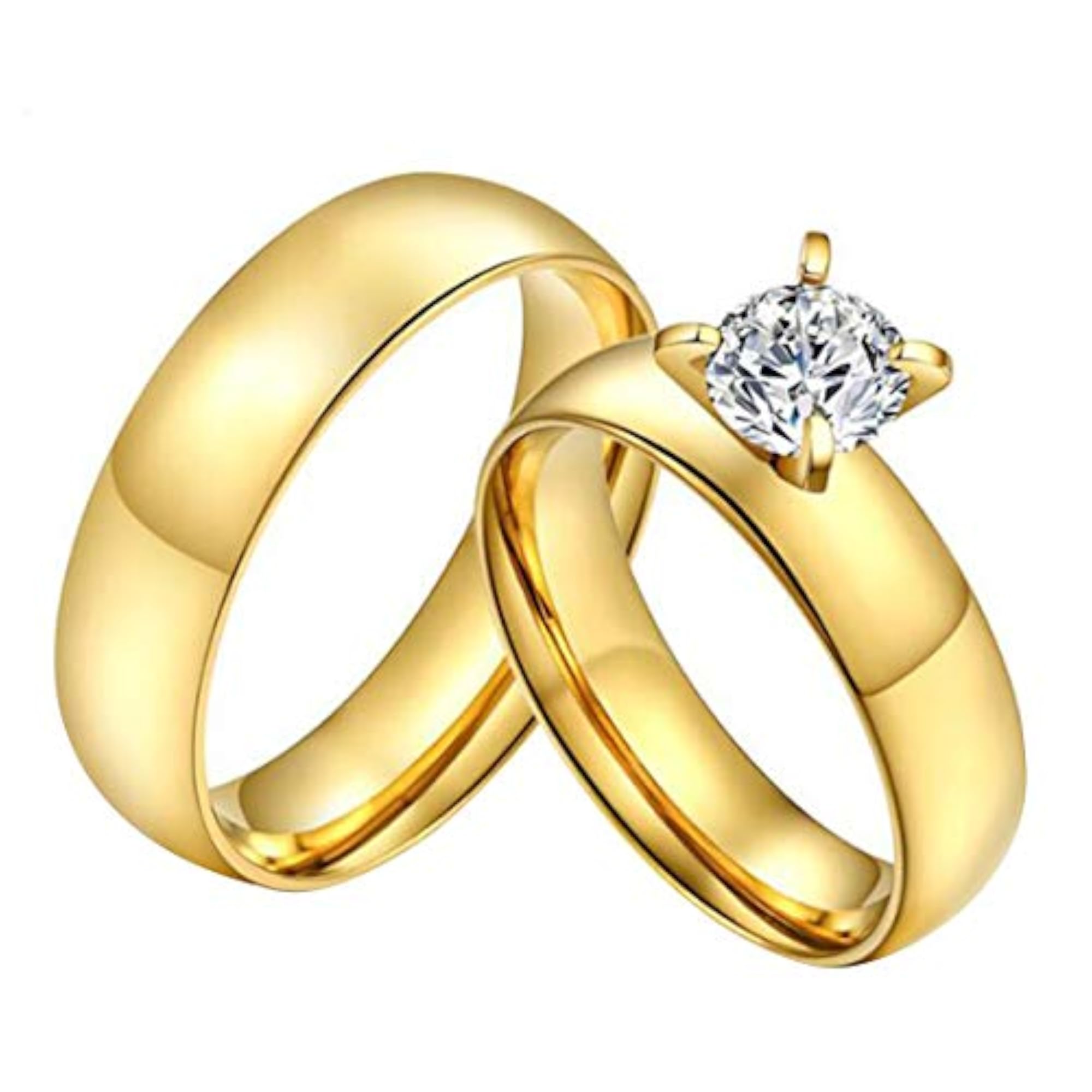 Valentine Hamper with Band Couple Ring & Red Rose Box