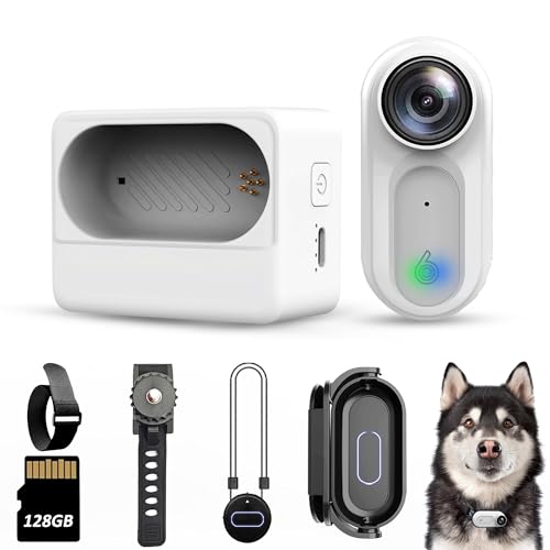 64GB FHD 1080P Mini Body Camera, IPX7 Waterproof Wearable Action Body Cam, Thumb Size Hands Free Recording Cameras with Audio & Video, Outdoor Portable Camcorder for Work, Travel, Pet (Black)