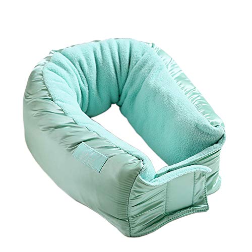 Preisvergleich Produktbild Yvonnelee Aufblasbare Reise-Kissen Nackenkissen für Zugfahrt oder Flug - Grün