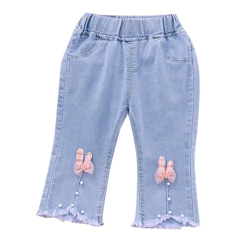 Girls Y2k Heart Jeans Denim Patches for Inside Mid Rise Boys Jeans Loose Fit Casual Girls Bell Bottom Jeans Size 10-12