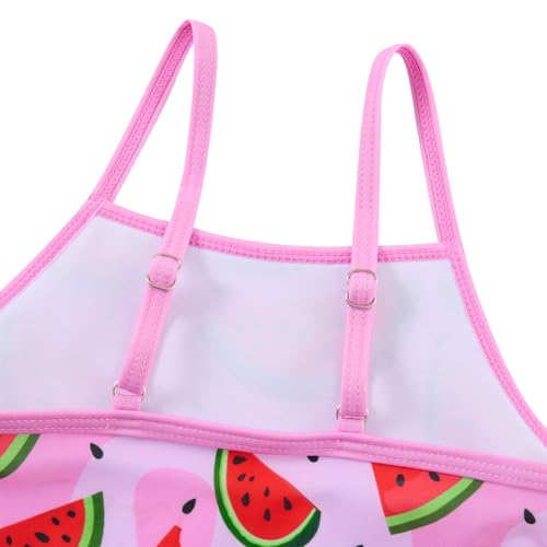 Image of Funnycokid Girls Swimsuit Kids Bathing Suit Rashguard Swimwear Long Sleeve 3 Piece Toddler 3-7 Years