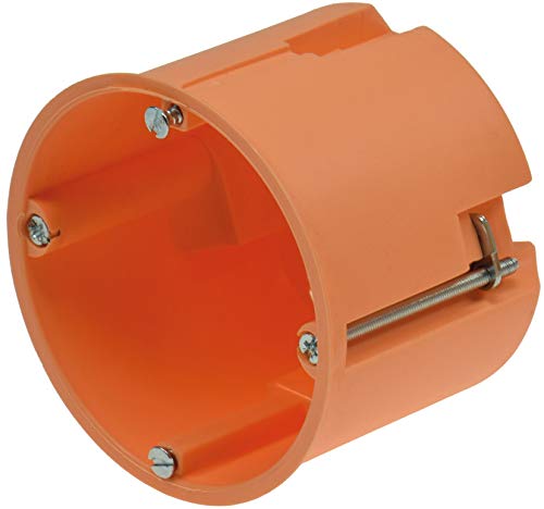 Hohlwanddose Schalterdose Gerätedose Ø 68mm x 61mm Tiefe 100 Stück Einbau Unterputzdose Orange