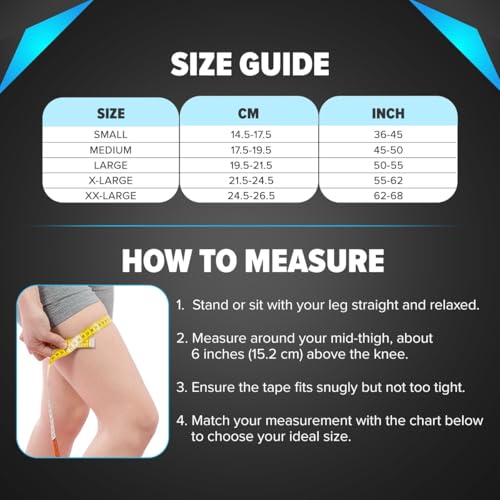 Image of Q DEVICES Comfeel Knee Cap, 1 Pair of Knee Sleeves, Compression Support Sleeve with Non-Slip Design for Workout, Sports, Meniscus Tear, ACL & Arthritis Pain Relief, Unisex (S)