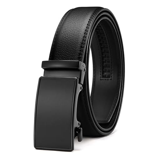 CHAOREN Leather Ratchet Belt for men 1 3/8″ for Dress Pants – Micro Adjustable Belt Fit Everywhere