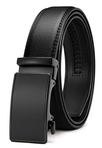 CHAOREN Mens Belt - Mens Ratchet Belt Leather 1 3/8