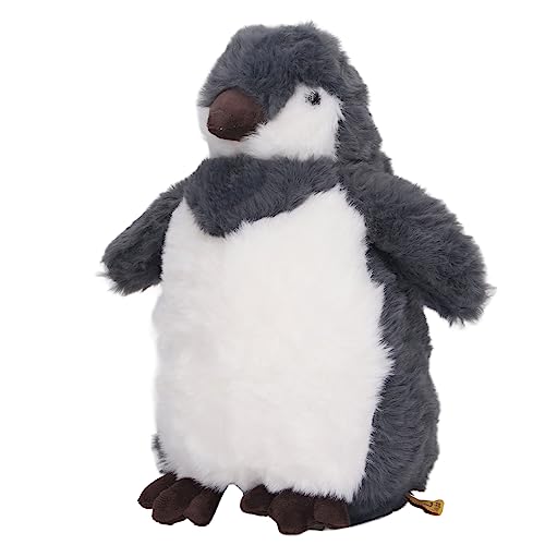 Picysa Juguete de Peluche Pingüinos, Juguete de Muñeca de Peluche Pingüinos en Suave y Suave, Suave y Esponjoso como Abrazos Reales, Regalos para Niños Niñas Niños (Gris)
