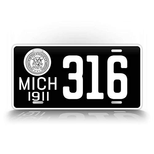 SignsAndTagsOnline Customized Antique Replica 1911 Michigan State License Plate MI