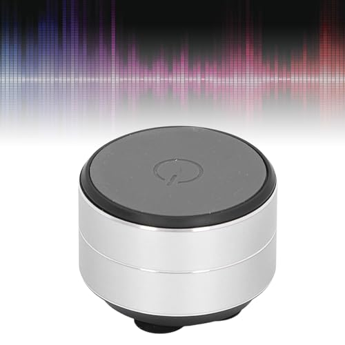 Image of Bone Conduction Speaker, Portable Cordless Bluetooth Speaker Stereo Music Player with Suction Cup Base, Support Dual Speaker Pairing Connection (Silver)