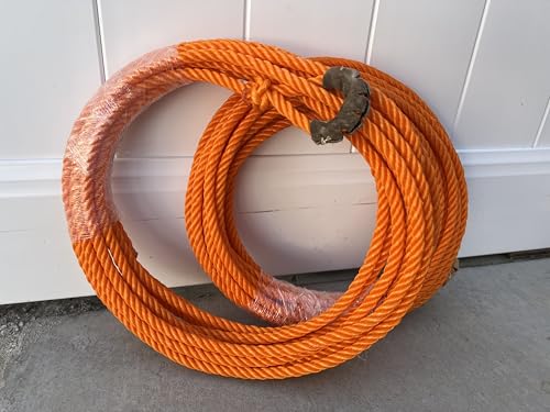 Poly Nylon Orange Western Rope, SOGA Nylon para Florear, Cowboy Rodeo Nylon Rope