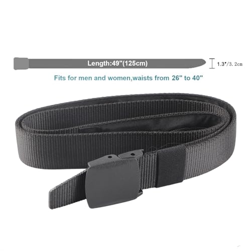 Travel Safety Belt Anti Theft Travel Safety Waist Belt, Cash Pocket, Secure and Stylish, for Ease of Travel, Black2