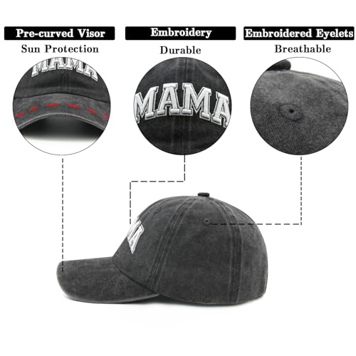 2PCS Mommy and Me Baseball Cap for Mom Girl, Mom Daughter Matching Gifts for Mother and Baby, Mama and Mini Hats3