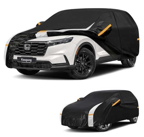 Kaugung 10 Layers Car Cover Custom Fit for Honda CRV CR-V (1995-2026), 100% Waterproof Full Exterior Cover with Vents, Towel & Repair Patches, Outdoor Rain Snow Sun UV Protection.