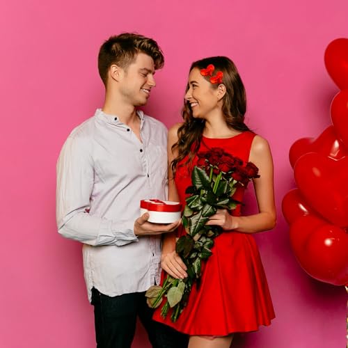Diadema y Broches de Corazón Rojos para Mujer y Niñas miniatura 6