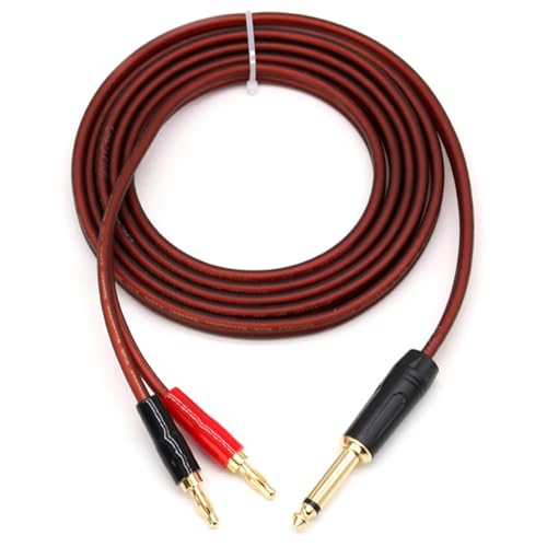Câble 6,35 mm vers double banane 1,5M : fini les grésillements audio - 3