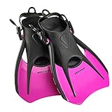Phantom Aquatics Snorkeling Diving Fins - Open Heel Traveling Sport Fins - PK-SM
