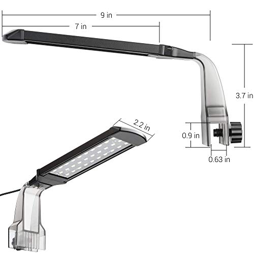 NICREW Clip on Aquarium Light, Fish Tank Light with White, Blue and Red LEDs, Planted Aquarium Light for Nano Tank, 2… - Image 8
