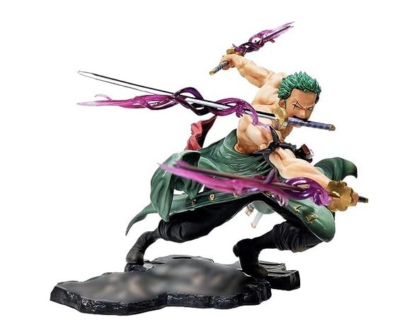 IOSCDH One Pie-ce Zo-ro Action Anime Figure Popular Collection Model Toy Collectible Statues Collectible Ornaments PVC Statue Doll Decoration 24cm