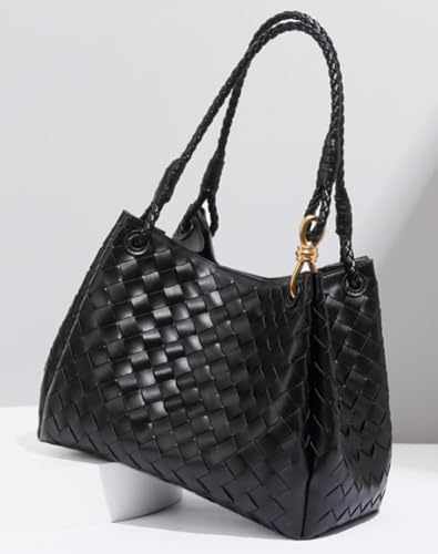 2 Bolsos Slouchy de Cuero PU Trenzado para Mujer miniatura 5