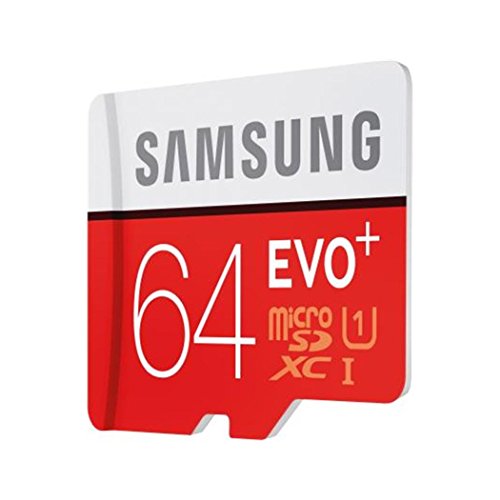 Samsung Speicherkarte MicroSDXC 64GB EVO Plus UHS-I Grade 1 Class 10, f&uuml;r Smartphones und Tablets, mit SD Adapter