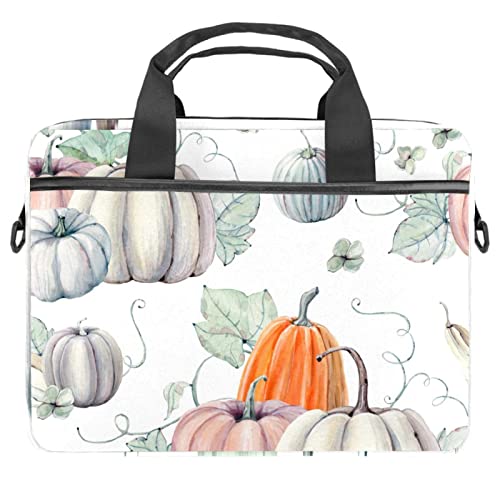 Sacoche ordinateur 13-14 pouces motif citrouille aquarelle multicolore
