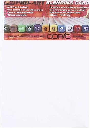 PRO ART A4 Copic Blending Cards 10-Piece Set
