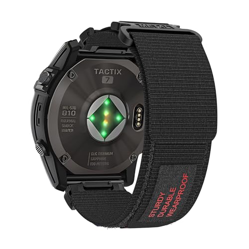 WIIKAI Correas Para Relojes Compatible con Garmin Fenix 8 51MM/Fenix 7X/7X pro/Fenix 6X GPS/6X PRO/Fenix 5x GPS/5x Pro/for COROS VERTIX2 Correa de Pulsera de Reemplazo Pulseras de repuesto .(Negro)