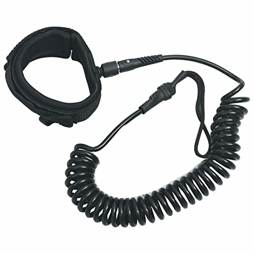 Tidyard SUP Coiled Leash Black 10 inch