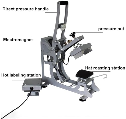 Prensa Térmica semi-automática para gorras 550W 2en1 miniatura 5