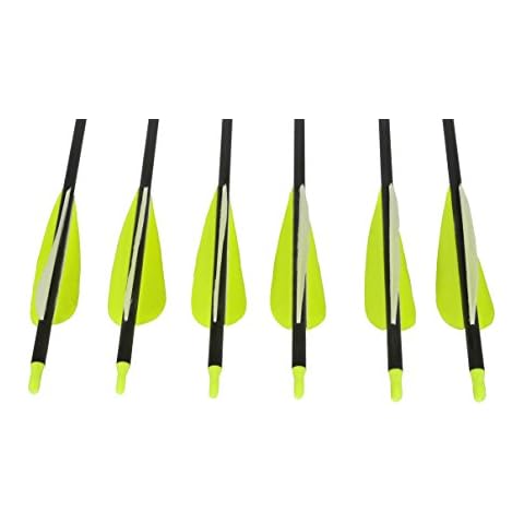 Southwest Archery Sage Premium Recurve Carbon Arrows 31.5" - 15-30lb - 6 Pack- Yellow Cover