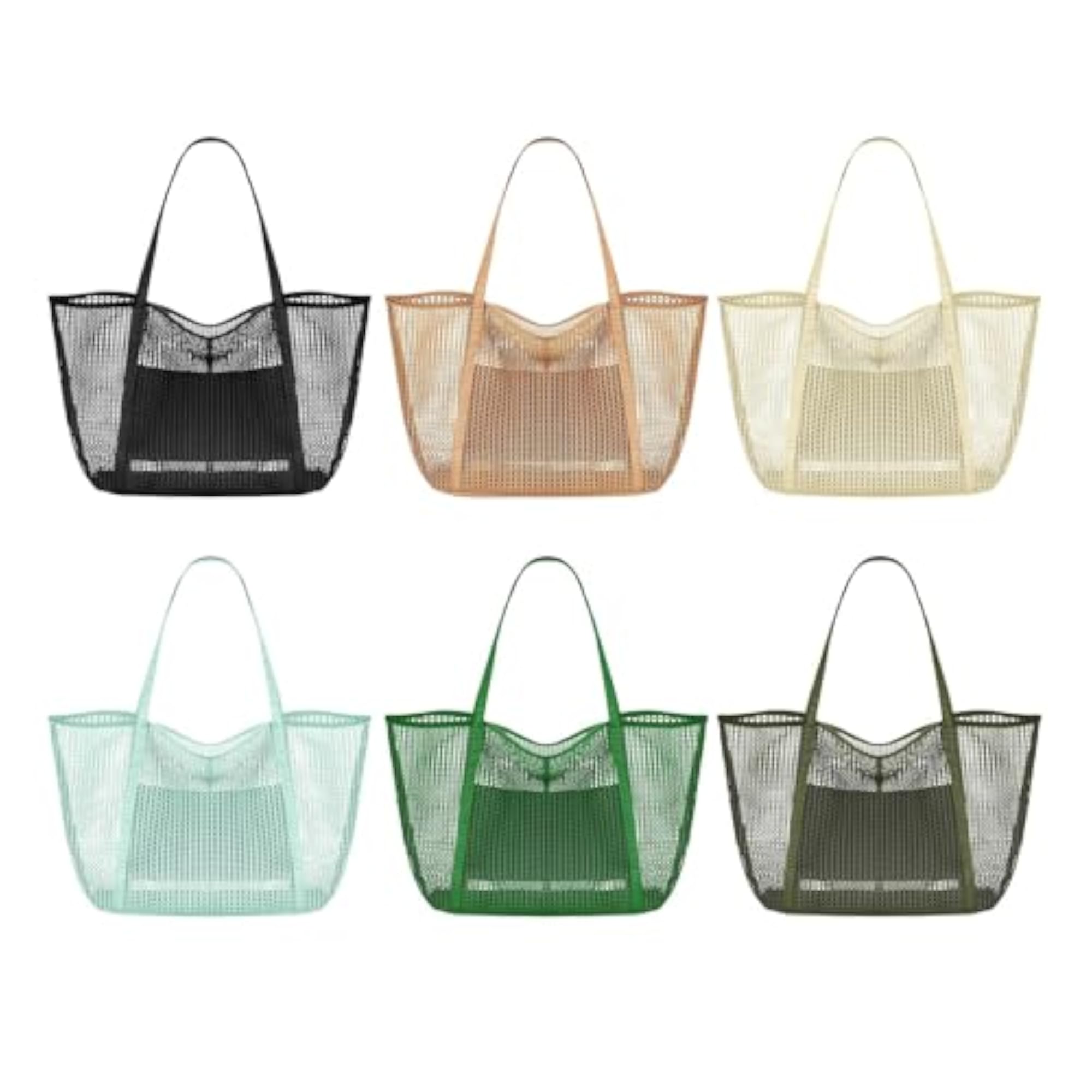 Mesh Beach Tote Bag, Large Capacity Storage Bag for Shopping
