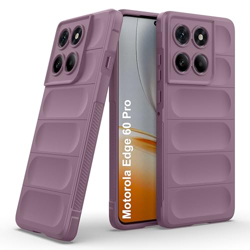 Image of Zapcase Back Case Cover for Motorola Edge 60 Pro | Compatible for Motorola Edge 60 Pro Back Cover | Liquid Silicon Magic Case with Camera Protection | Lavender