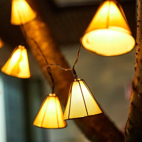 Bseical Girnaldas Luces Exteriores Solares, Luces Solares Led Exterior Jardin, Farolillos Exterior Lamparas 10 Ledes 1,8 M Ip44 Impermeable Balcón Decoración - imagen 4