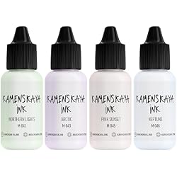Kamenskaya Alcohol Ink Set #15: Matched Color Combination of Alcohol Inks, 4 pcs. 0.51 fl oz (15 ml) Each
