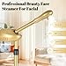 Facial Steamer Professional with More Steam for Deep Cleansing and Hydration, Steamer for Facial with Time Setting, Face Steamer Adjustable Height for Beauty, Spa and Home Use, Gold