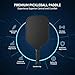 Paddle Racquet Carbon Fiber Paddle, Outdoor Portable Racquet, Black - Optimal Ball Control, Honeycomb Core Vibration Reduction, for Training Players