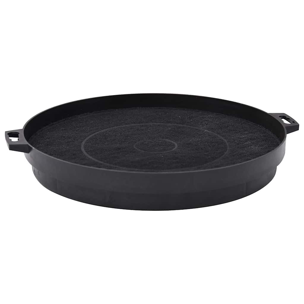Filtro de carbón para campana extractora, 2 unidades, 210 mm de diámetro, plástico PP con 160 g de carbón activo para partículas de grasa y olor, apto para recirculación de aire en cocina