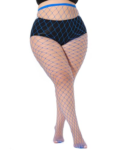 Image of Plus Size Fishnet tights stockings Big Mesh Leggings Pantyhose for women