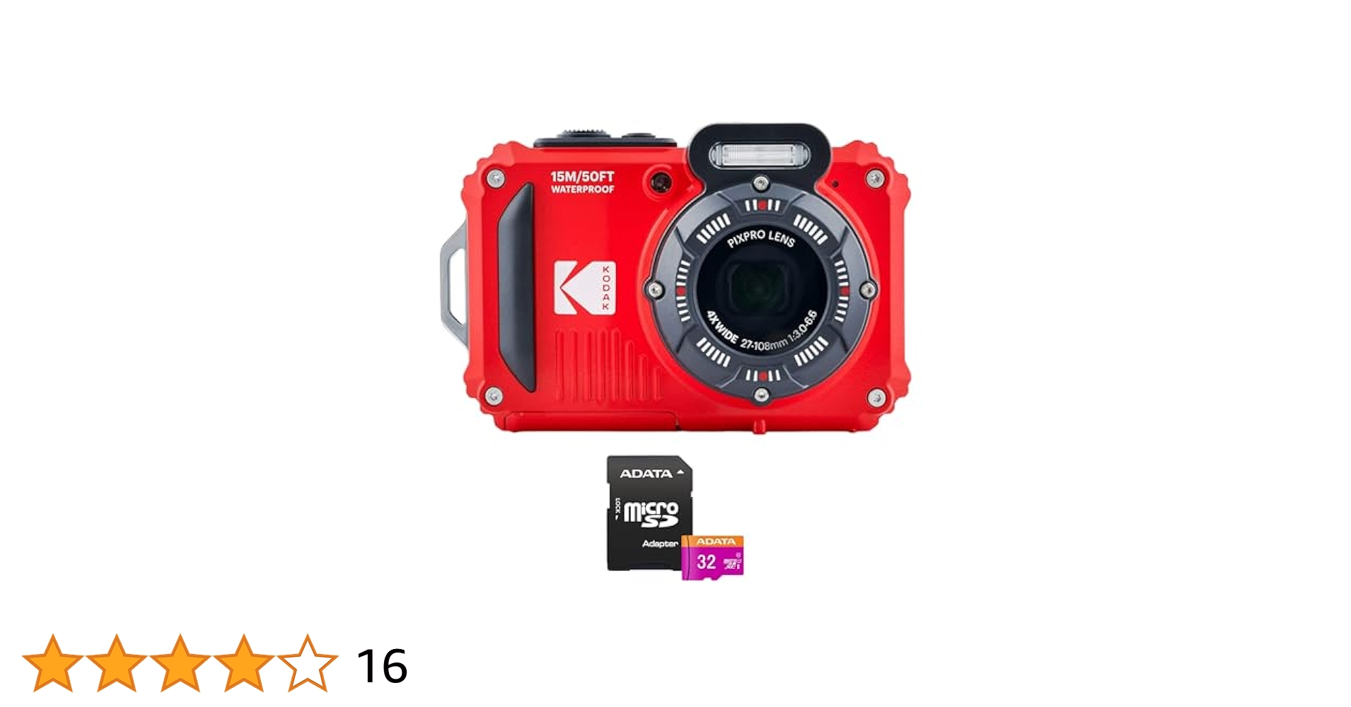 KODAK PIXPRO WPZ2 防水デジタルカメラ（クマさん） PIXPRO WPZ2 Sport Camera 防水対応スポーツカメラ - マスプロ