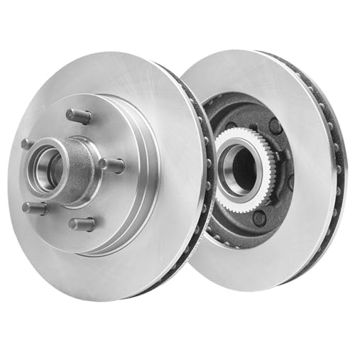 Image of Detroit Axle - Front Brake Kit for GMC Chevrolet C1500 Suburban Savana Express 1500 Tahoe Yukon Disc Brake Rotors Replacement Brakes: 11.61 inch inch Rotor