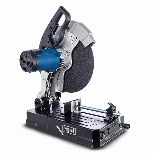 Scheppach Tronçonneuse à Métaux MT150 | Scie à métaux | Hauteur de coupe max. 115 mm | 2600W | 4200 min-1 | Disque à tronçonner Ø355 x 25,4 mm | Angle...