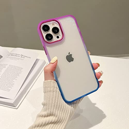 Coque silicone iPhone XR à contraste coloré et effet dégradé