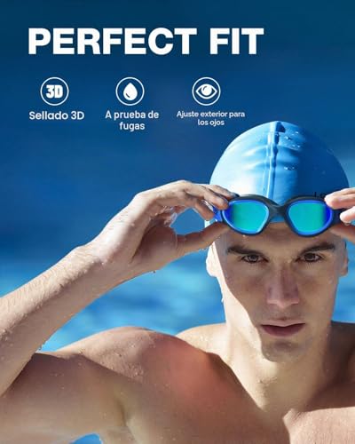 Miniatura 3 de ZIONOR G1 - Gafas de natación polarizadas para unisex y adulto y mujer, anti niebla, 100% anti UV gafas de buceo
