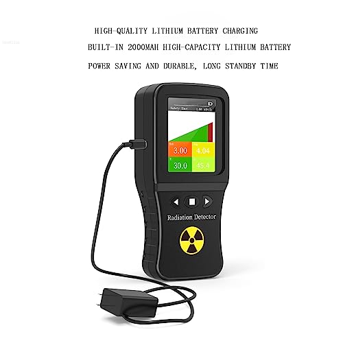 Medidor Geiger, monitor de radiación con pantalla LCD de 2.8 pulgadas miniatura 2
