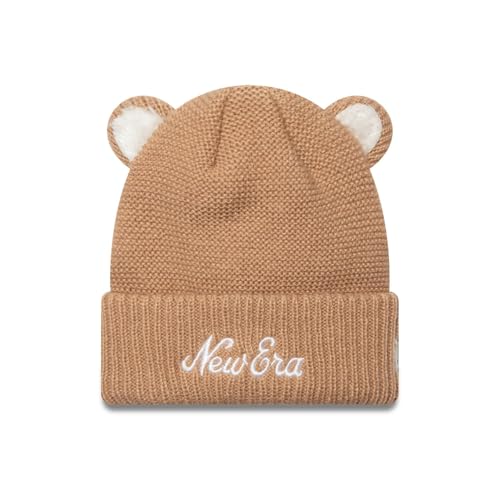Beanie d'hiver New Era Enfant fini le froid bonnet oreilles kaki confortable