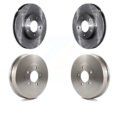 Front Rear Disc Brake Rotors Drums Kit For 2007-2007 Ford Escape Mercury Mariner From 01/08/07 Drum rear brakes K8-102005