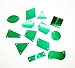 Sew On Acrylic Green Mirror Flat Back Diamante Rhinestone Crystal Mirror Beads with Hole for DIY Wedding Dress Clothing Bags Shoes Decoration