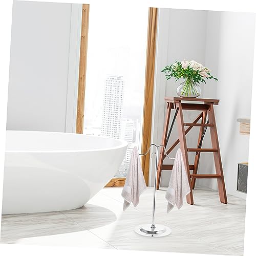 Toallero de encimera cromado y metálico para muebles de baño 8